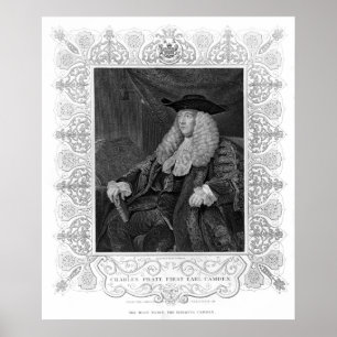 Porträt von Charles Pratt, 1. Graf Camden Poster