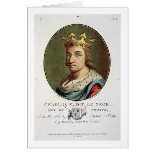 Porträt von Charles V, genannt "den klugen" Köni