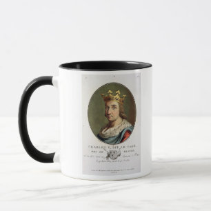 Porträt von Charles V, genannt "den klugen" Köni Tasse