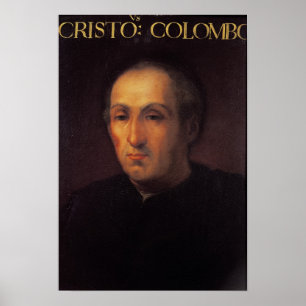 Porträt von Christoph Kolumbus Poster