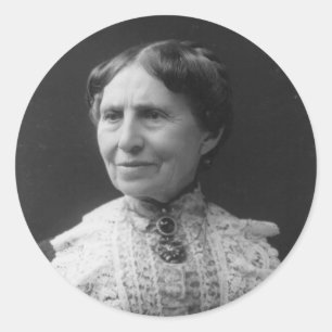 Porträt von Clara Barton später im Leben Runder Aufkleber