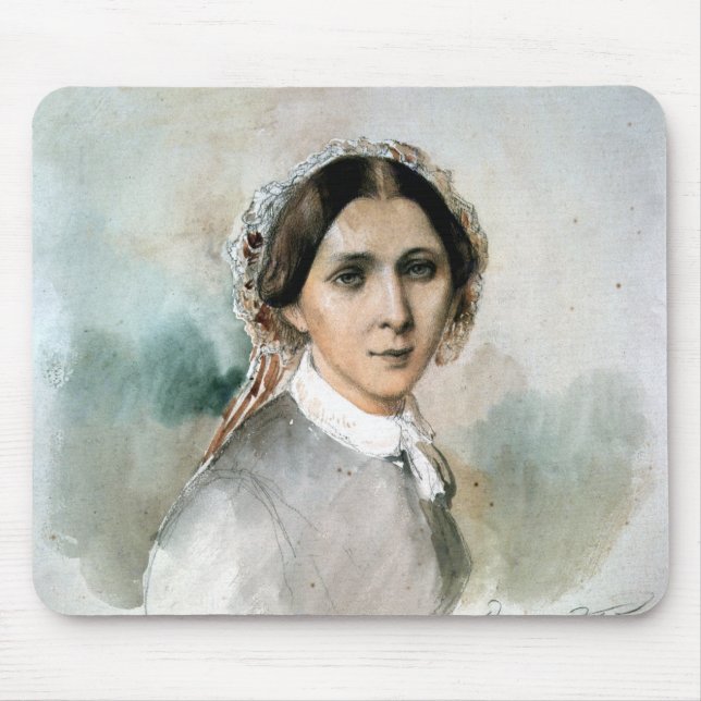 Porträt von Clara Schumann 1853 Mousepad (Vorne)