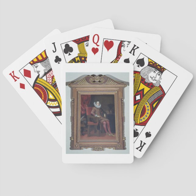 Porträt von Cosimo II de'Medici (1590-1621) (Öl O Spielkarten (Rückseite)