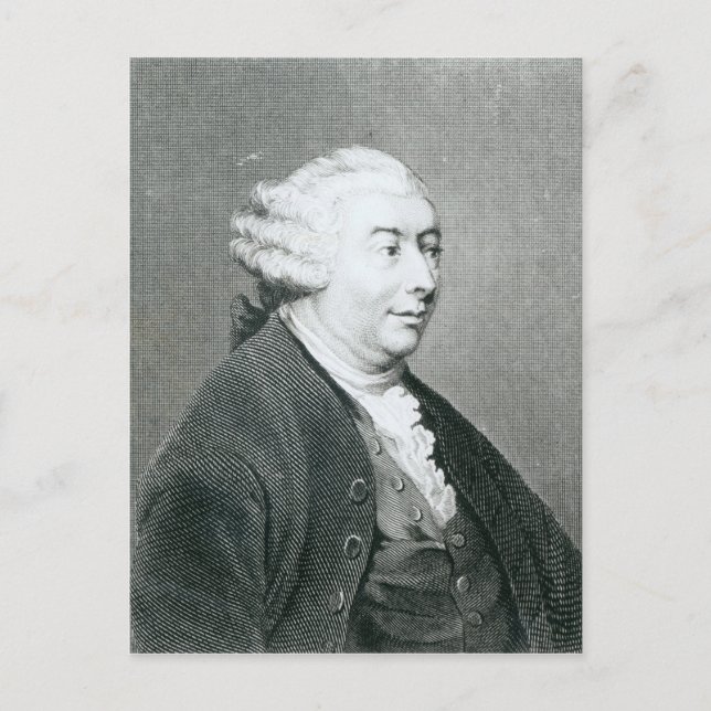 Porträt von David Hume Postkarte (Vorderseite)