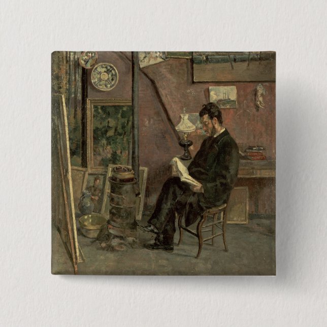 Porträt von Doktor Martinez, 1878 (Öl auf Button (Vorderseite)