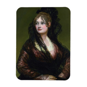 Porträt von Dona Isabel de Cabos Porsel von Goya Magnet