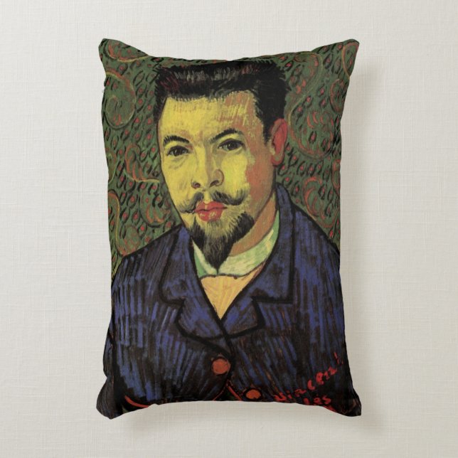 Porträt von Dr. Felix Rey von Vincent van Gogh Dekokissen (Vorderseite(Vertikal))