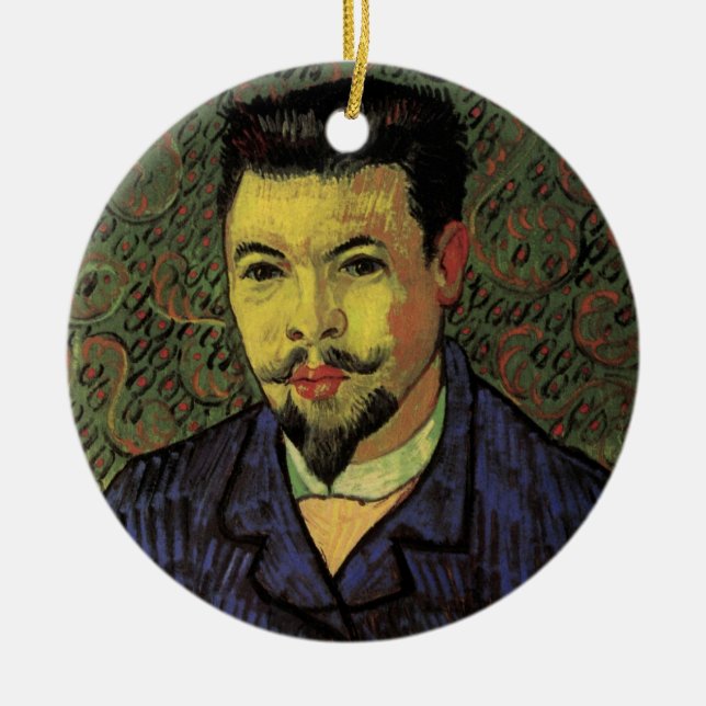 Porträt von Dr. Felix Rey von Vincent van Gogh Keramikornament (Vorne)