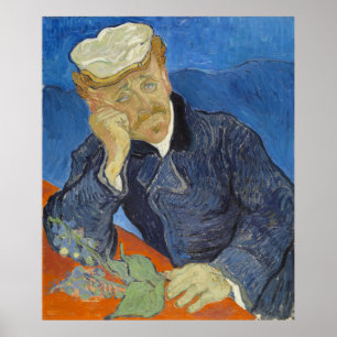 Porträt von Dr. Gachet durch Vincent van Gogh Poster