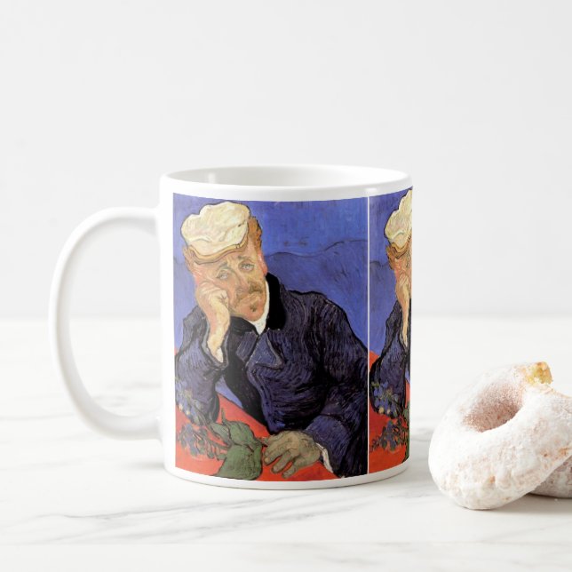 Porträt von Dr. Gachet von Vincent van Gogh Kaffeetasse (Mit Donut)