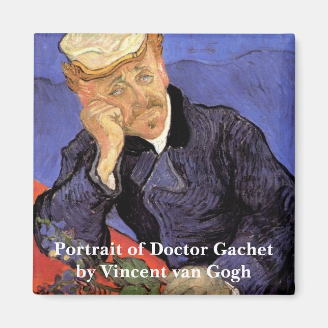 Porträt von Dr. Gachet von Vincent van Gogh Magnet (Vorne)