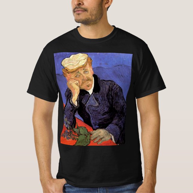 Porträt von Dr. Gachet von Vincent van Gogh T-Shirt (Vorderseite)