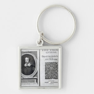 Porträt von Edmund Spenser und Schlüsselanhänger