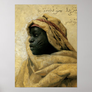Porträt von einem Nubian Poster