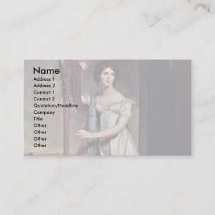 Porträt von Eliza Ridgely (die Dame With The Harp Visitenkarte