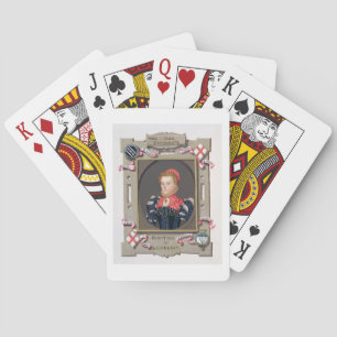 Porträt von Elizabeth Fitzgerald (c.1528-89) Gräfi Spielkarten