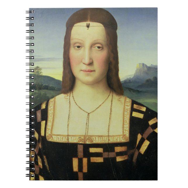Porträt von Elizabeth Gonzaga, c.1504 (Öl auf Notizblock (Vorderseite)