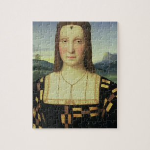 Porträt von Elizabeth Gonzaga, c.1504 (Öl auf Puzzle