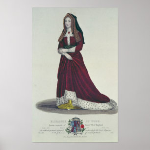 Porträt von Elizabeth von York, 1841 Poster