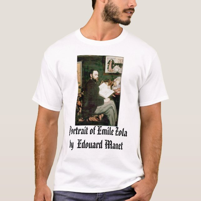 Porträt von Emile Zola Edouard Manet, Portrai… T-Shirt (Vorderseite)