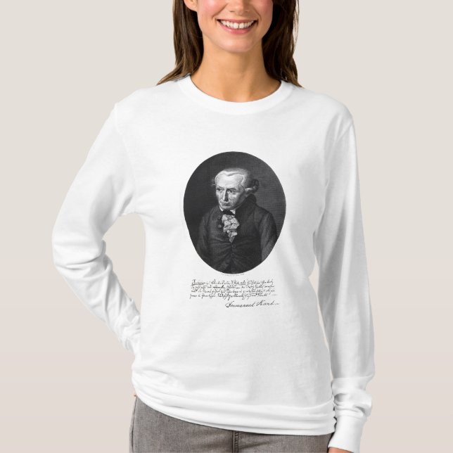 Porträt von Emmanuel Kant T-Shirt (Vorderseite)
