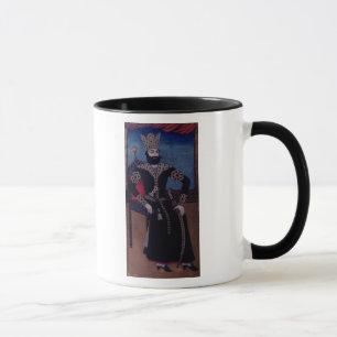 Porträt von Fath-Ali, Shah vom Iran, Tasse
