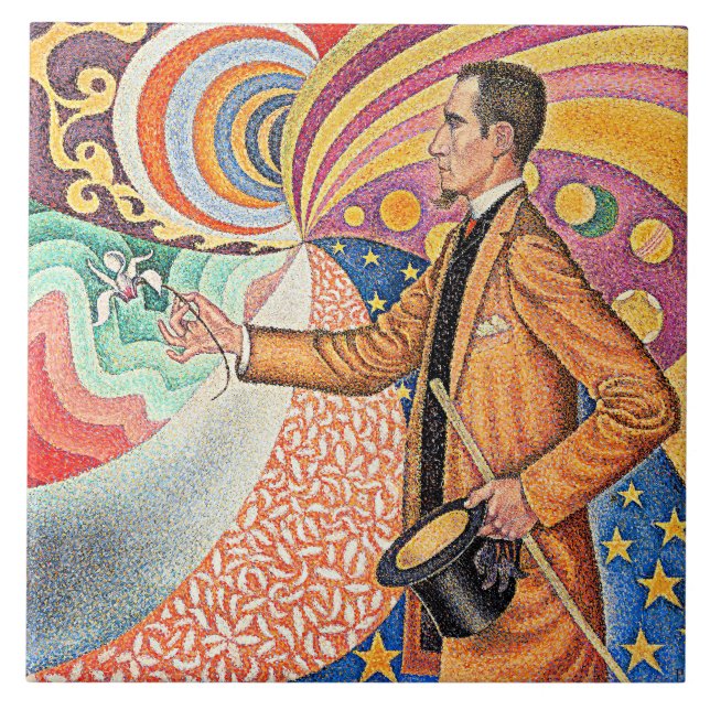 Porträt von Felix Feneon Fliese (Vorderseite)