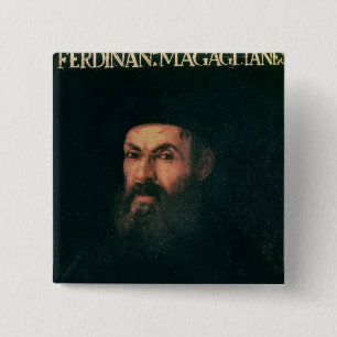 Porträt von Ferdinand Magellan Button