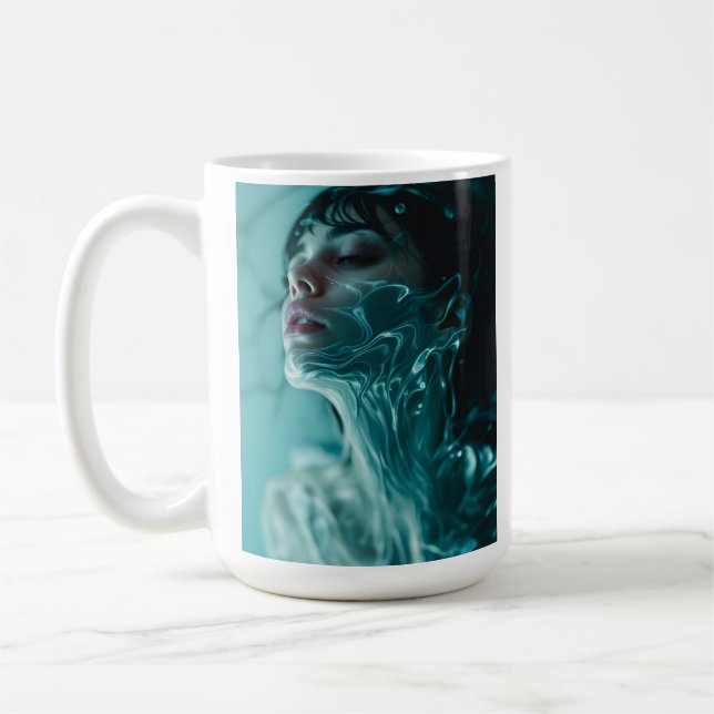 Porträt von Fine Art Fashion Kaffeetasse (Links)