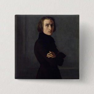 Porträt von Franz Liszt 1839 Button