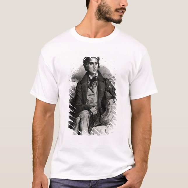 Porträt von Franz Liszt im August 1832 T-Shirt (Vorderseite)