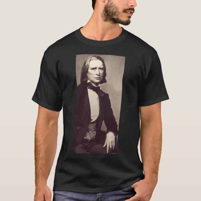 Porträt von Franz Liszt T-Shirt (Vorderseite)