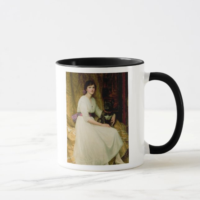 Porträt von Fräulein Dorothy Dicksee Tasse (Rechts)