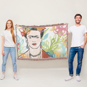 Porträt von Frida Kahlo Decke