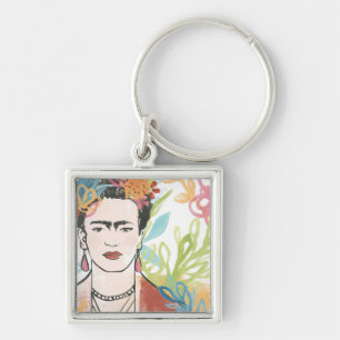 Porträt von Frida Kahlo Schlüsselanhänger