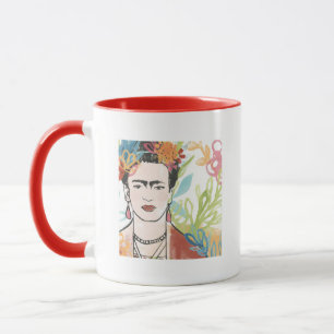 Porträt von Frida Kahlo Tasse