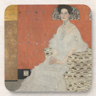 Porträt von Fritza Riedler von Gustav Klimt Getränkeuntersetzer