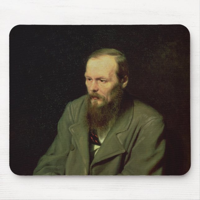 Porträt von Fyodor Dostoyevsky 1872 Mousepad (Vorne)