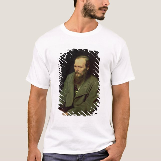 Porträt von Fyodor Dostoyevsky 1872 T-Shirt (Vorderseite)