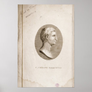 Porträt von Gaius Crispus Sallust Poster