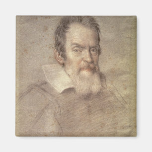 Porträt von Galileo Galilei-Astronomen Magnet