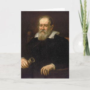 Porträt von Galileo Galilei durch Justus Karte
