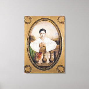 Porträt von Gaspard Deburau als Pierrot, c.1815 Leinwanddruck
