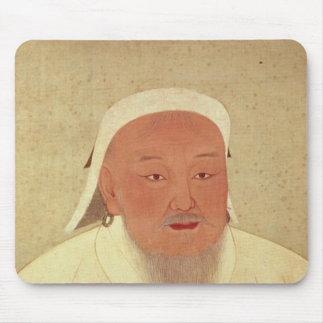 Porträt von Genghis Khan, Mongole Khan Mousepad (Vorne)