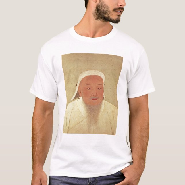 Porträt von Genghis Khan, Mongole Khan T-Shirt (Vorderseite)