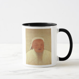 Porträt von Genghis Khan, Mongole Khan Tasse