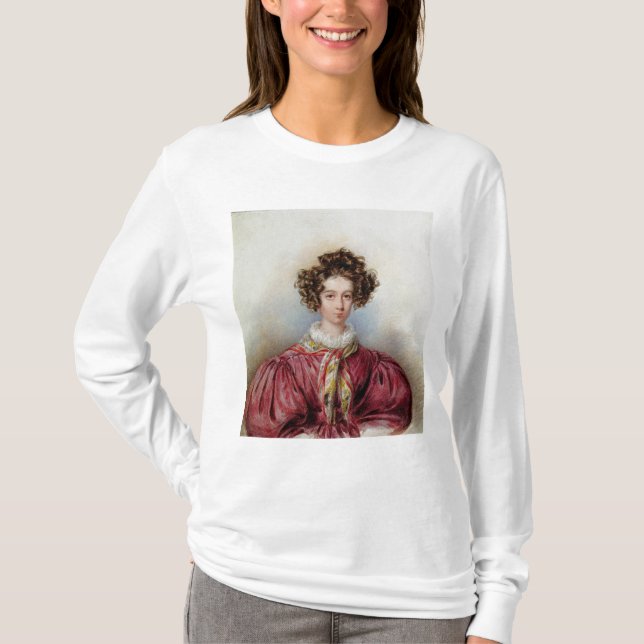 Porträt von George Sand 1830 T-Shirt (Vorderseite)