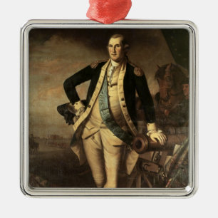 Porträt von George Washington, 1779 Ornament Aus Metall