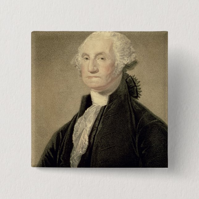 Porträt von George Washington, graviert von Button (Vorderseite)