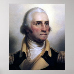 Porträt von George Washington Poster